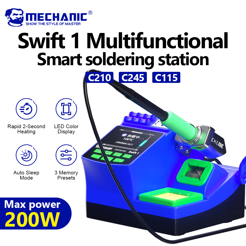 C210 Precision Soldering Station - MECHANIC Swift 1 디지털 납땜 스테이션