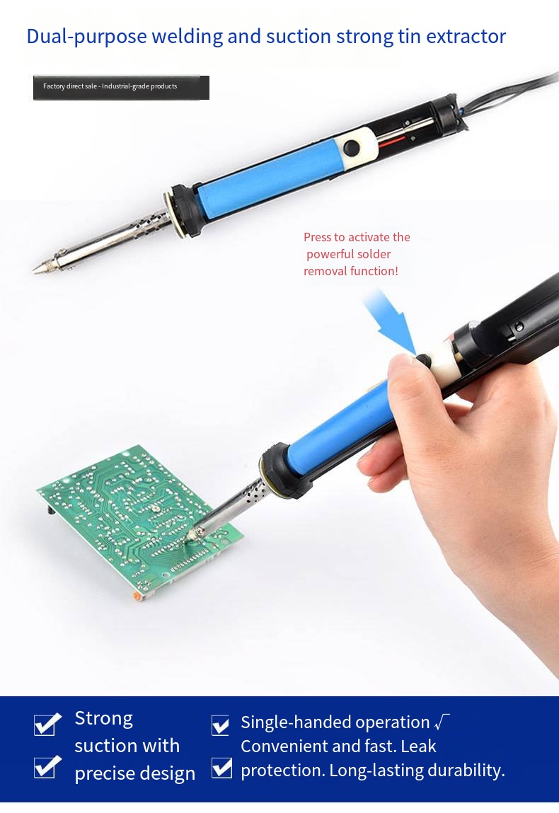 Desoldering Pump Electric Vacuum Station - AC 110V/220V 전기 틴 흡입 펜