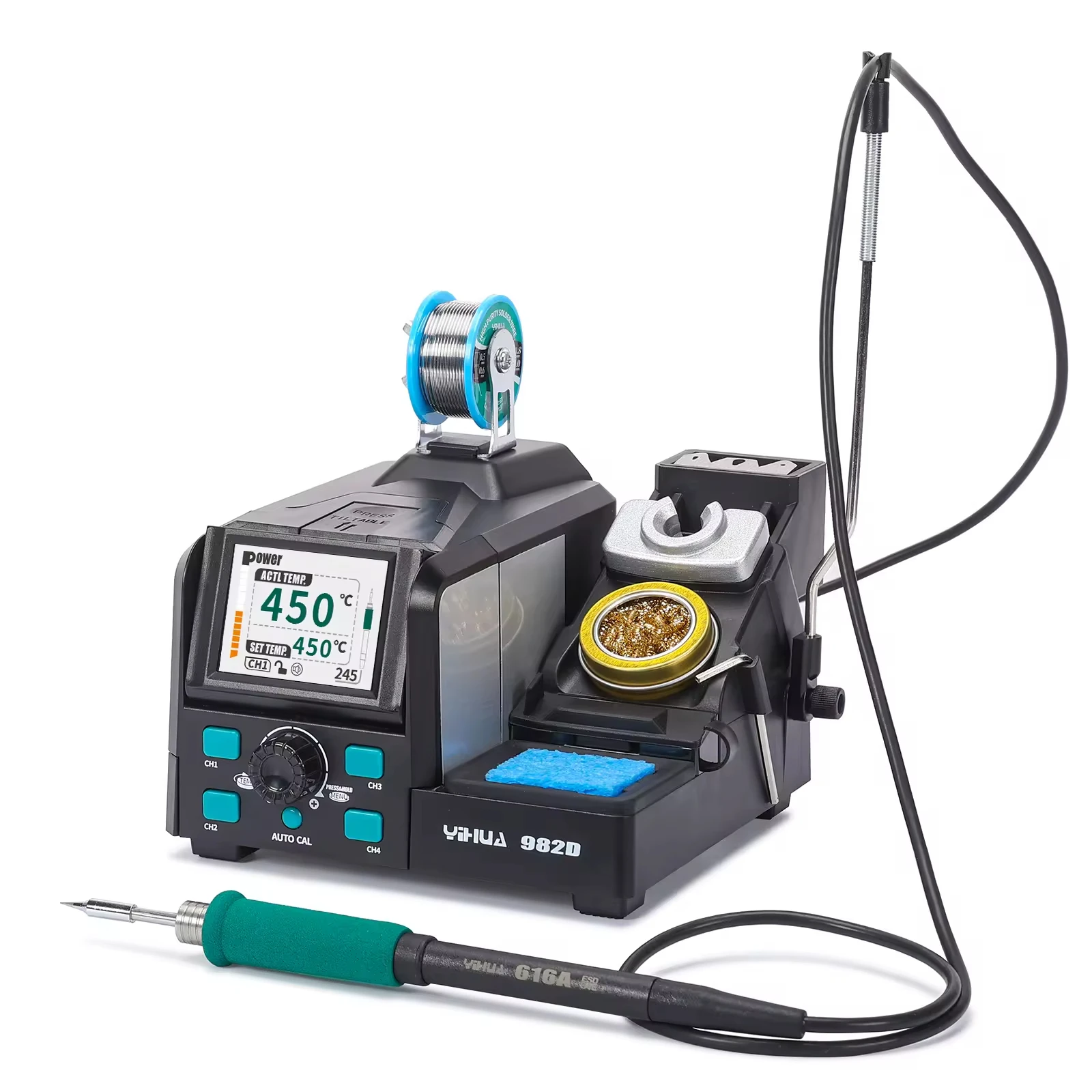 C210 Precision Soldering Station - 982D 디지털 급속 가열 납땜 인두
