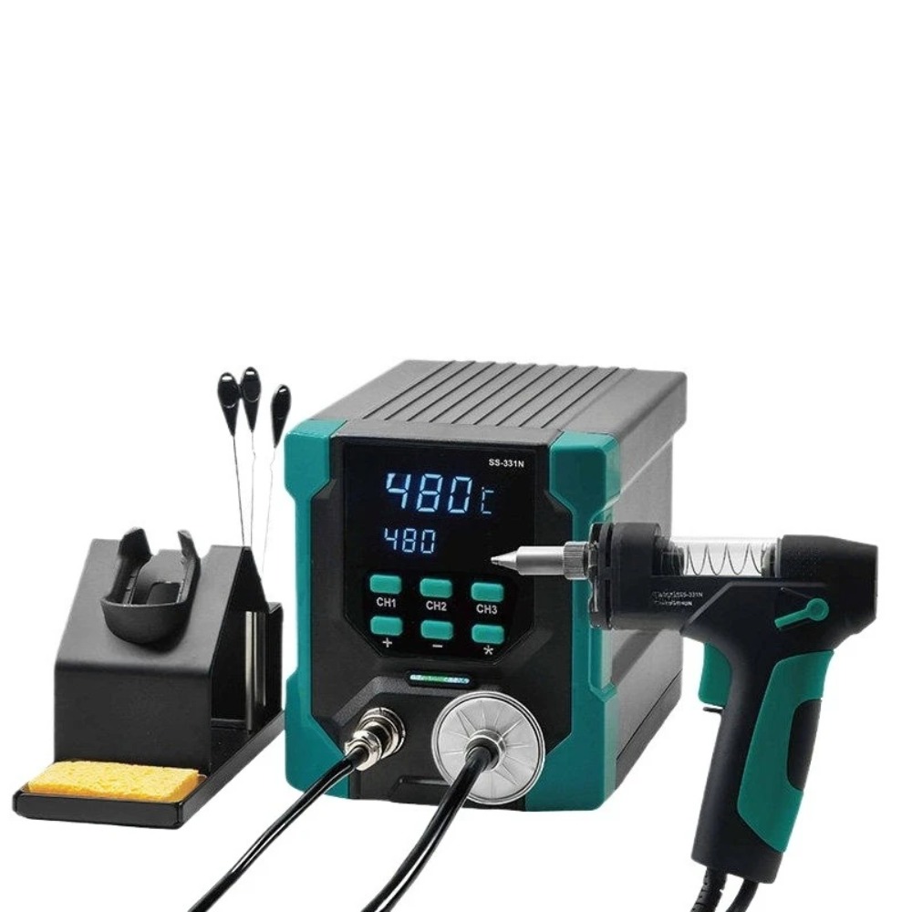 Desoldering Pump Electric Vacuum Station - 220V SS-331 LCD 전기 납땜 제거