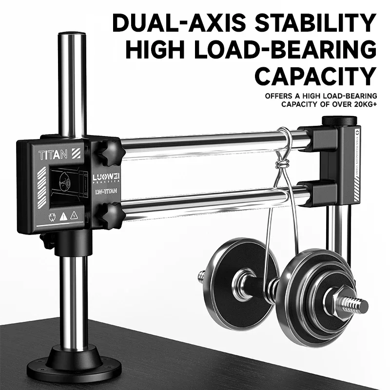 Articulating Arm Boom Stand Microscope - LUOWEI LW-GK02 이축 이중 붐 현미경