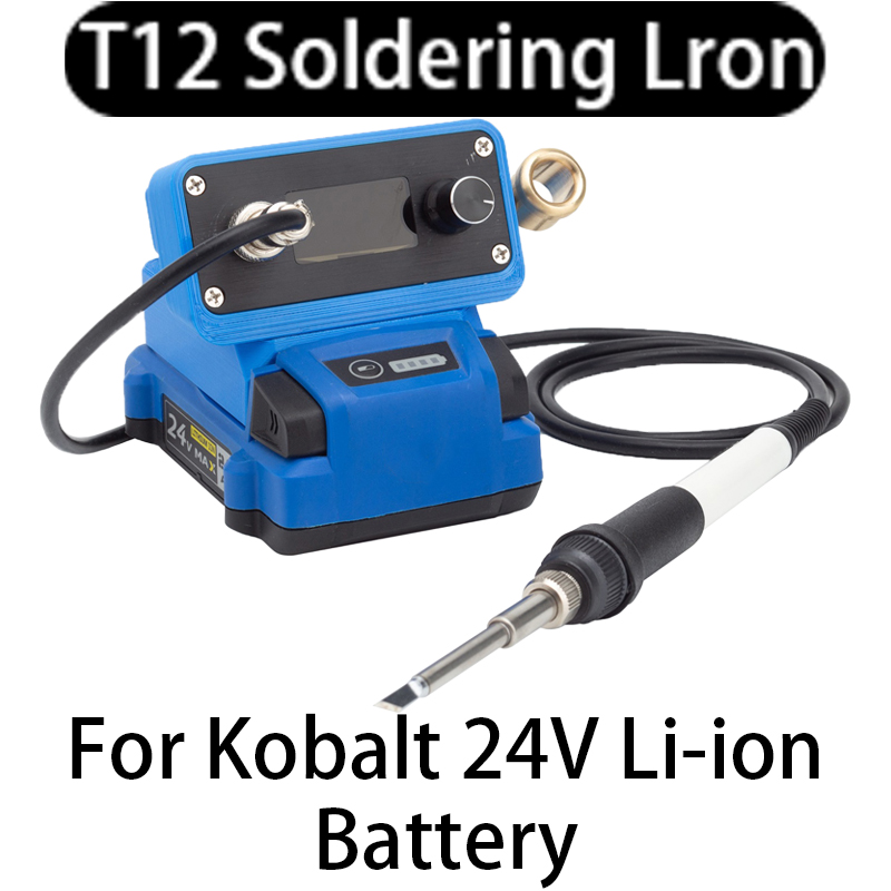 T12 Soldering Station Oled - 코발트 24V 리튬 이온 배터리용 T12