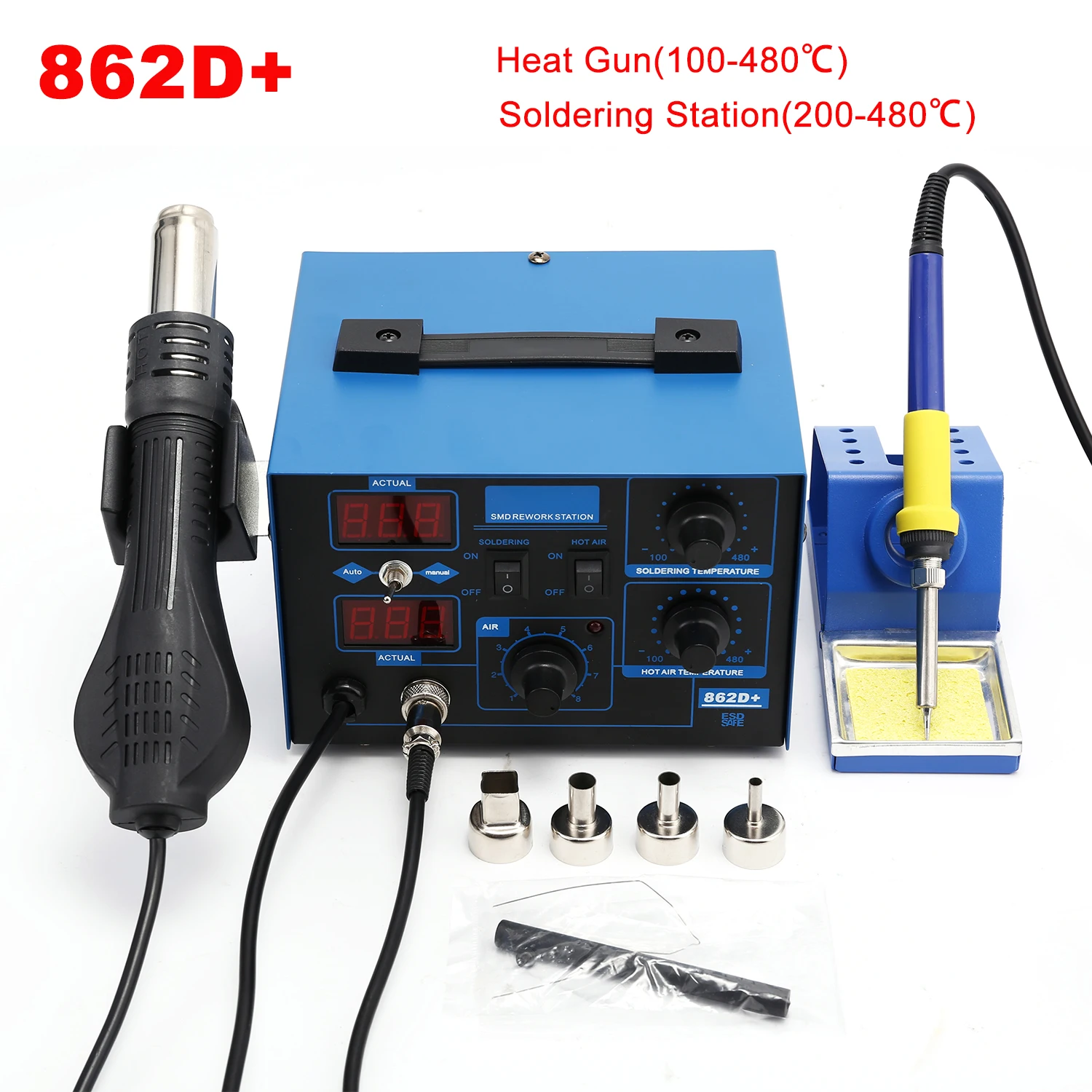 2 In 1 Soldering Rework Station 750W - 2 in 1 750W 납땜 스테이션