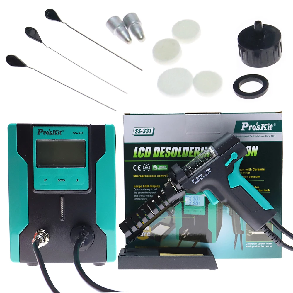 Desoldering Pump Electric Vacuum Station - SS-331 LCD 디지털 전기 납땜 제거