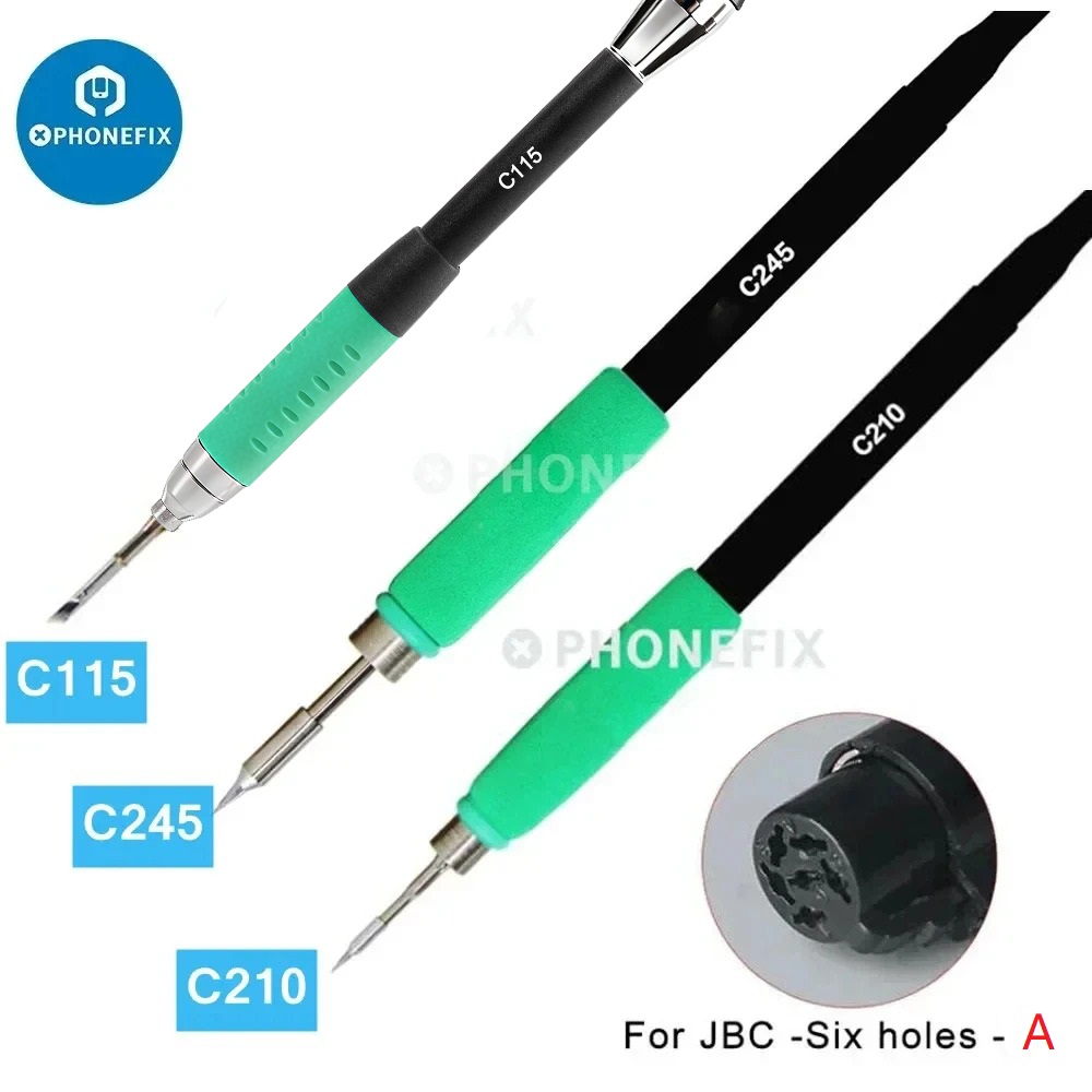 C210 Precision Soldering Station - 범용 고정밀 납땜 인두 핸들 5/6