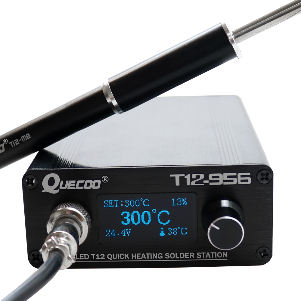 T12 Soldering Station Oled - QUECOO T12-956 납땜 디지털 스테이션 전자