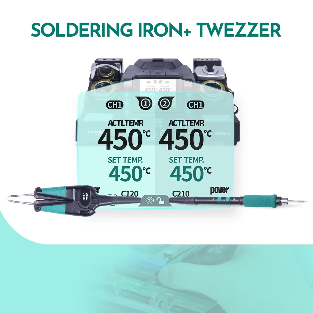 C210 Precision Soldering Station - 자동 보정 기능이 있는 SMT SMD