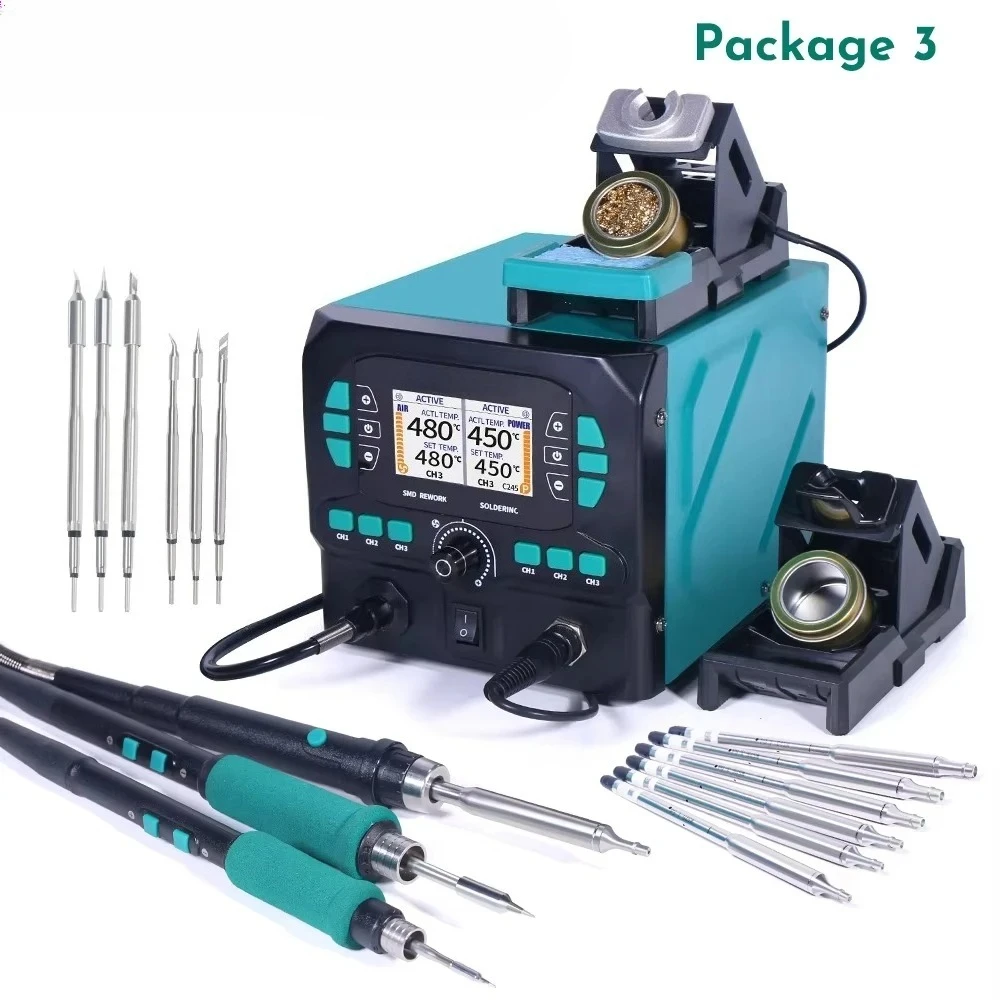 C210 Precision Soldering Station - 992D-II 2 in1 도구 나노 열풍