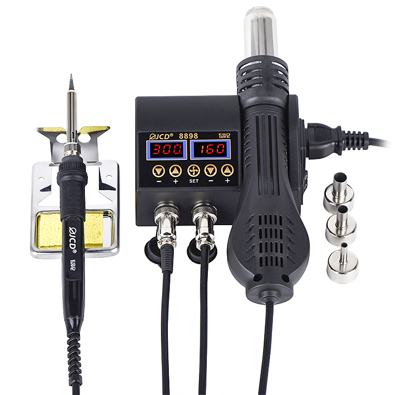 2 In 1 Soldering Rework Station 750W - JCD 2 in 1 8898 납땜