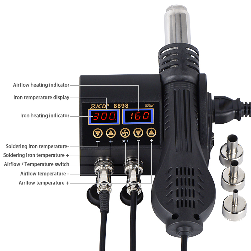 JCD 2 in 1 750W 납땜 스테이션 LCD 디지 - 2 In 1 Soldering Rework Station 750W 리뷰 및 가격