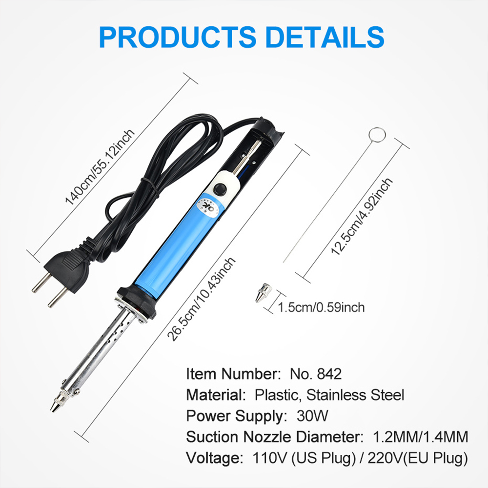 AC 110V/220V 전기 주석 흡입 펜 납땜 인두기 - Desoldering Pump Electric Vacuum Station 리뷰 및 가격