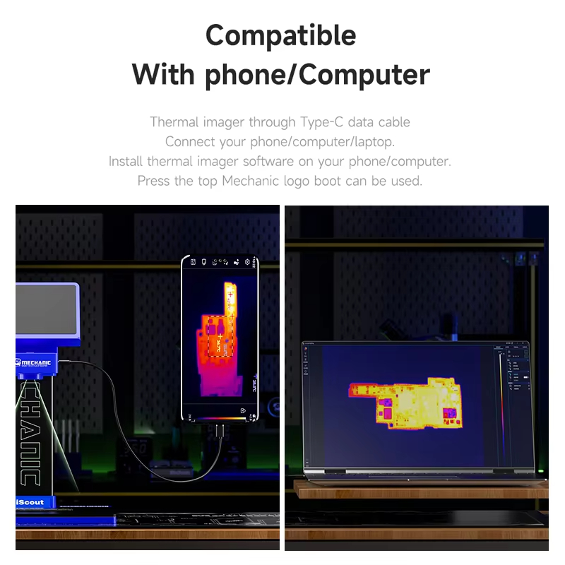 메카닉 iScout 3D 열화상 분석기 256X192  - Thermal Imaging Camera Pcb Repair 리뷰 및 가격