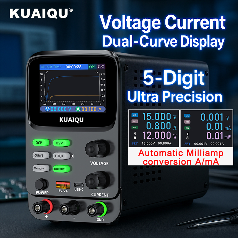 KUAIQU 5자리 매우 정밀한 조절 가능한 전력 공급 - High Precision Dc Power Supply 30V 10A 리뷰 및 가격