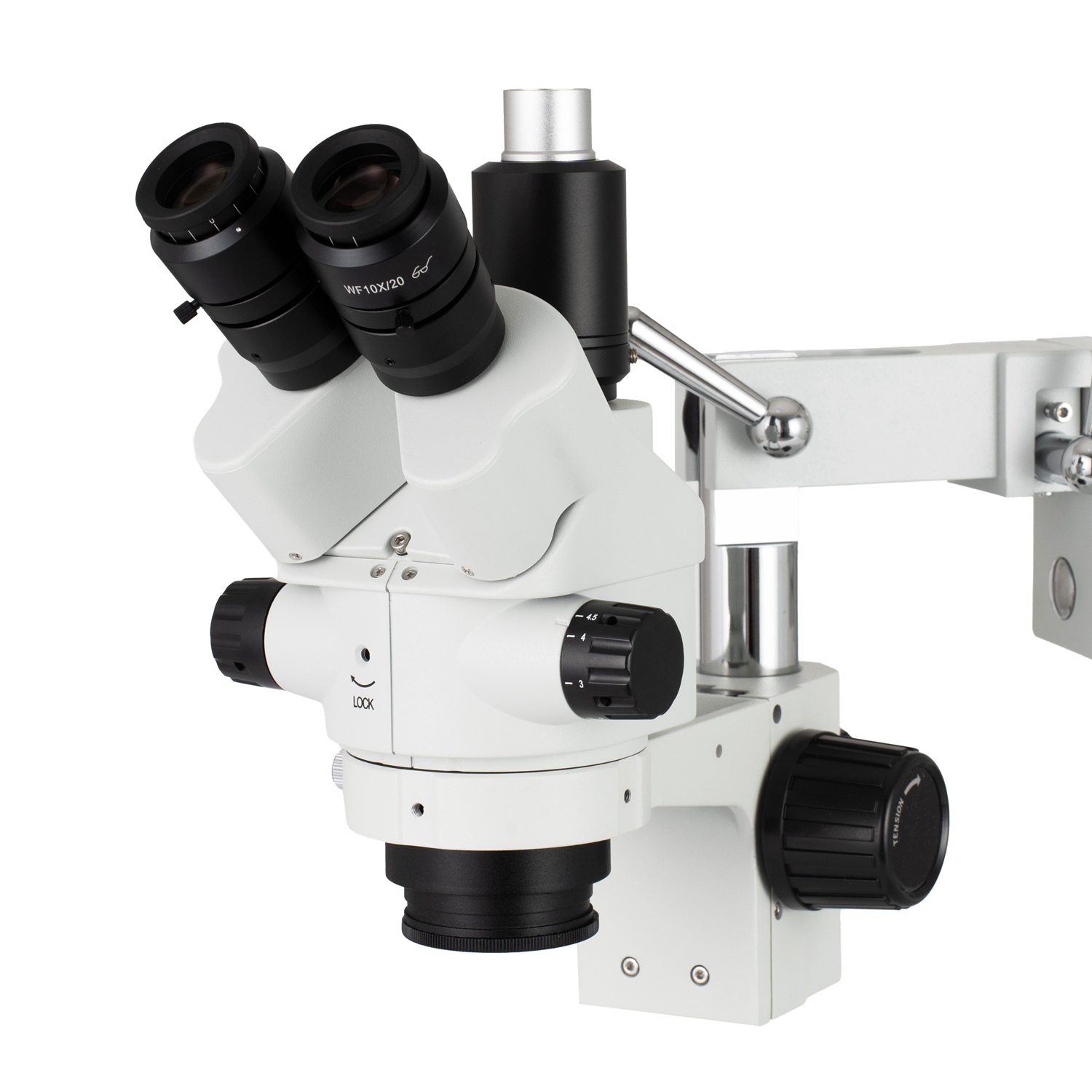 AmScope 7X-45X 배율 동시 초점 삼안 줌 스 - Trinocular Stereo Microscope 7X-45X 리뷰 및 가격