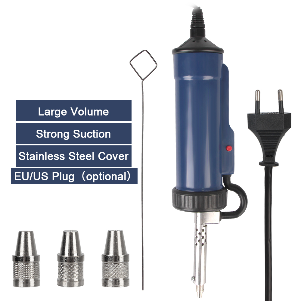 3 개의 흡입 노즐이있는 주석 빨판 진공 EU/US 플 - Desoldering Pump Electric Vacuum Station 리뷰 및 가격
