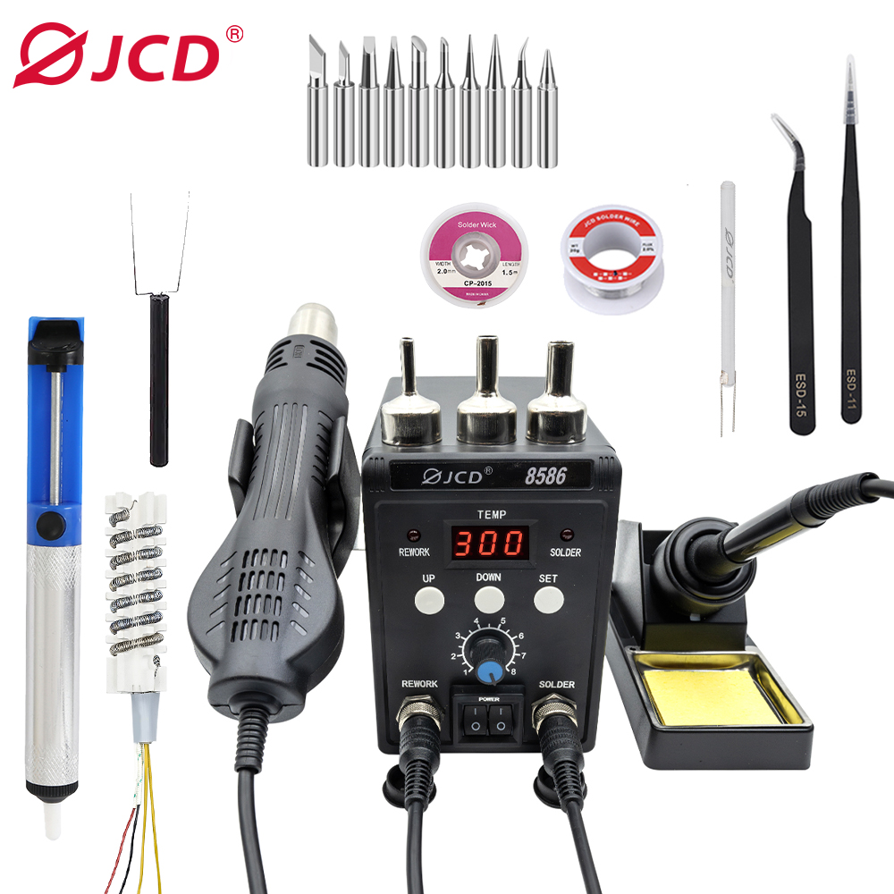 JCD 750W 8586 2 in 1 디지털 ESD 열 - 2 In 1 Soldering Rework Station 750W 리뷰 및 가격