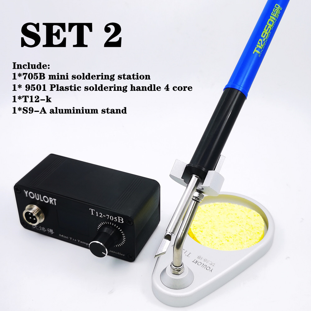 전원 공급 장치 없는 9501 손잡이가 있는 미니 T1 - T12 Soldering Station Oled 리뷰 및 가격