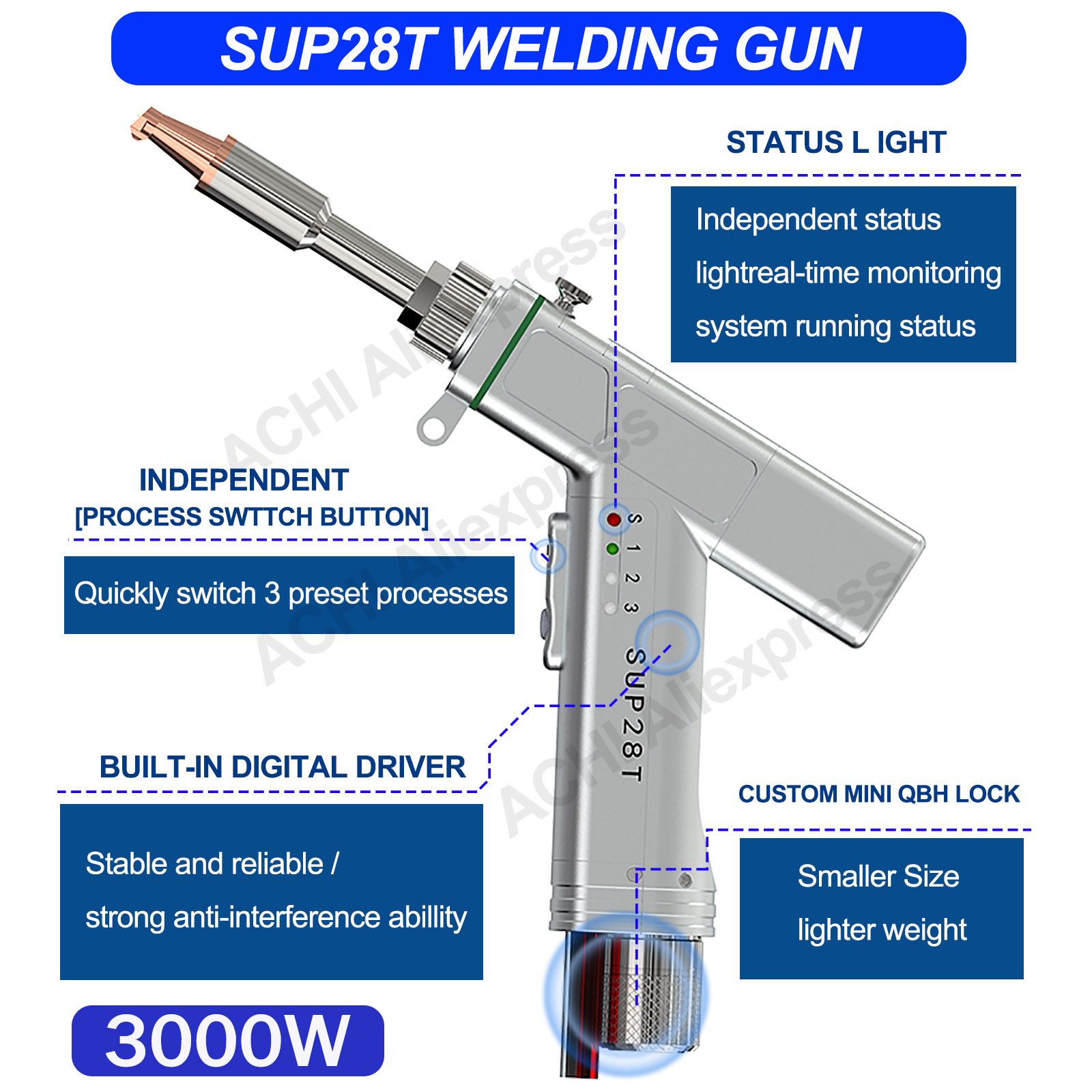 Raycus 3000W 휴대용 4-in-1 파이버 레이 - Laser Soldering Machine Handheld 리뷰 및 가격