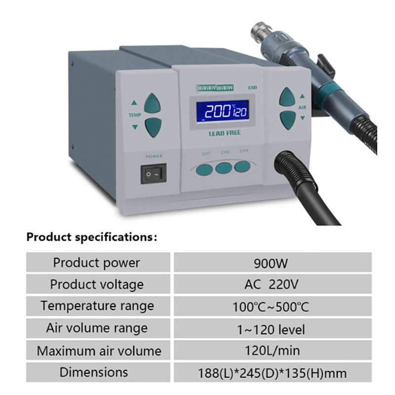 1000W220/110V 861DW HeatGun 무연 - Hot Air Rework Station 861Dw 리뷰 및 가격