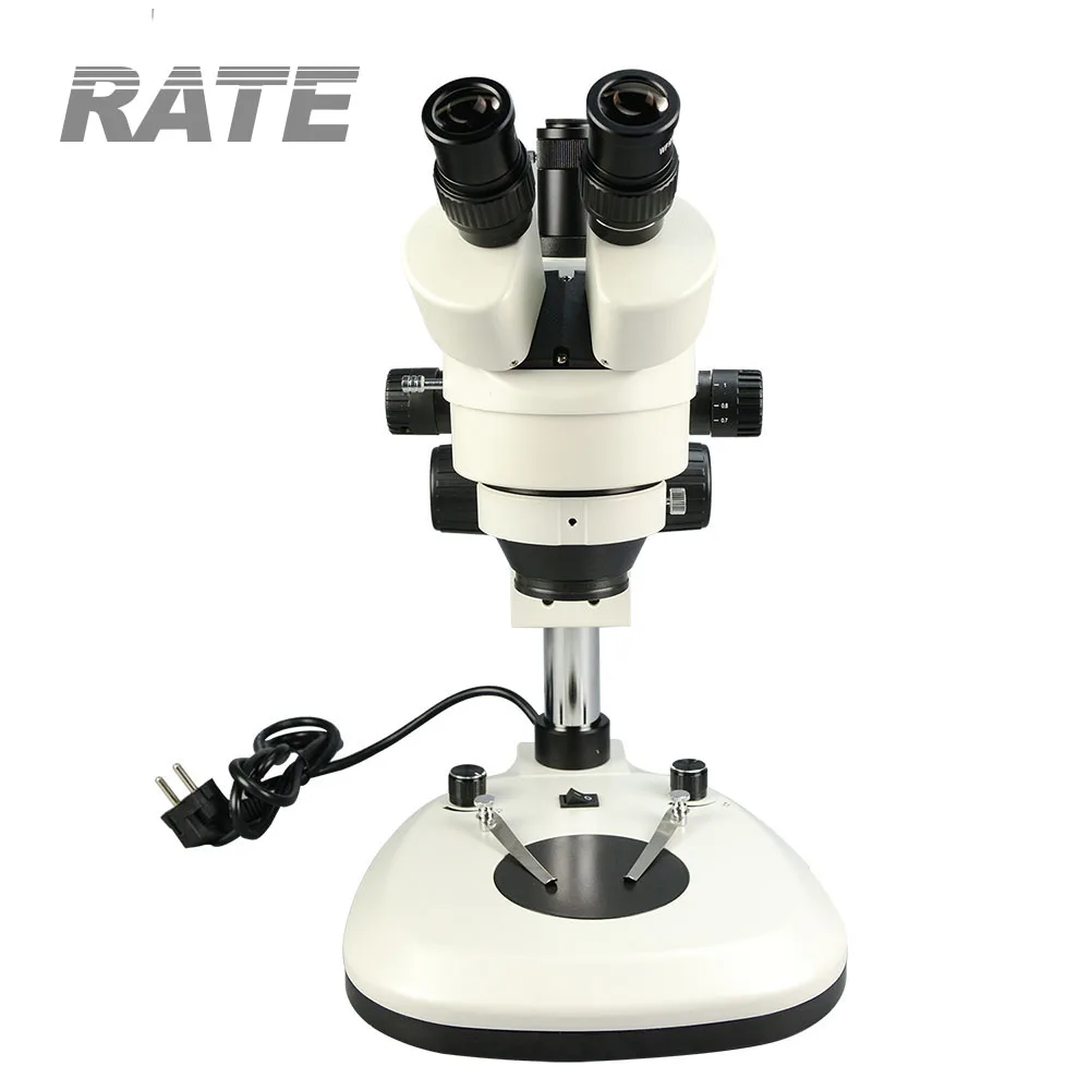 공장용 7x-45x 광학 산업용 삼안 현미경, 전자 P - Trinocular Stereo Microscope 7X-45X 리뷰 및 가격