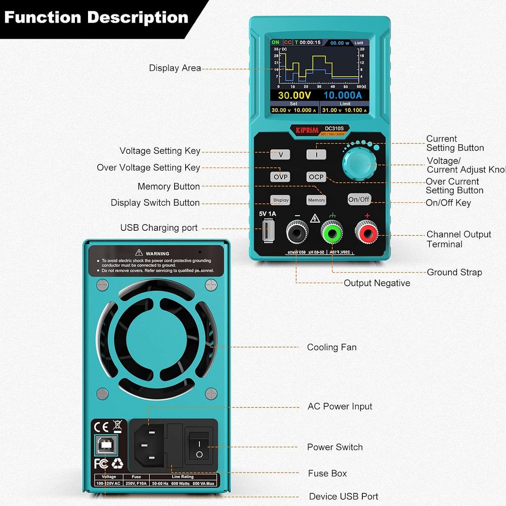 DC 전원 공급 장치, 0-30V 0-10A 조정 가능 - High Precision Dc Power Supply 30V 10A 리뷰 및 가격