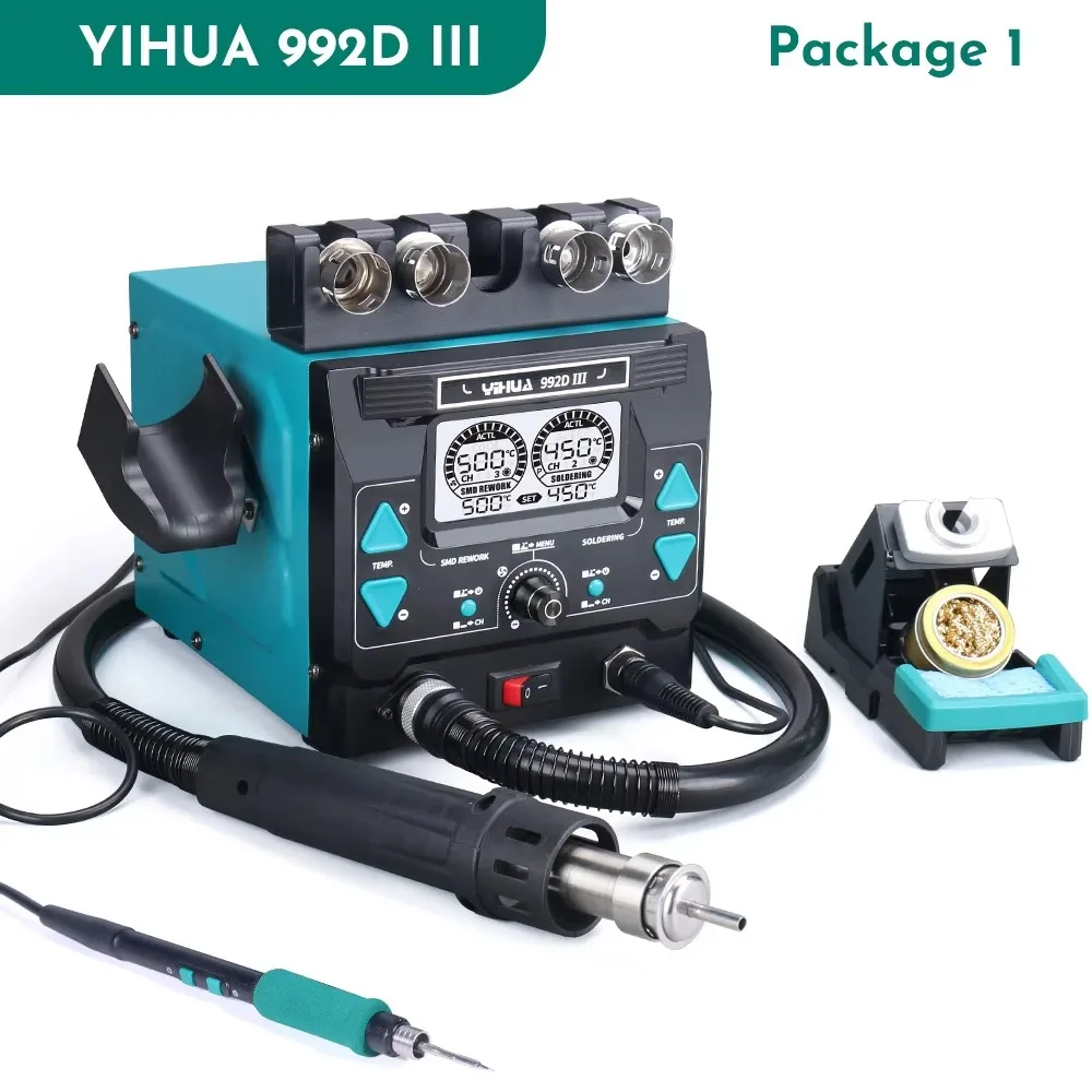 YIHUA992D-III 1000W 고출력 리워크 납땜 - C210 Precision Soldering Station 리뷰 및 가격
