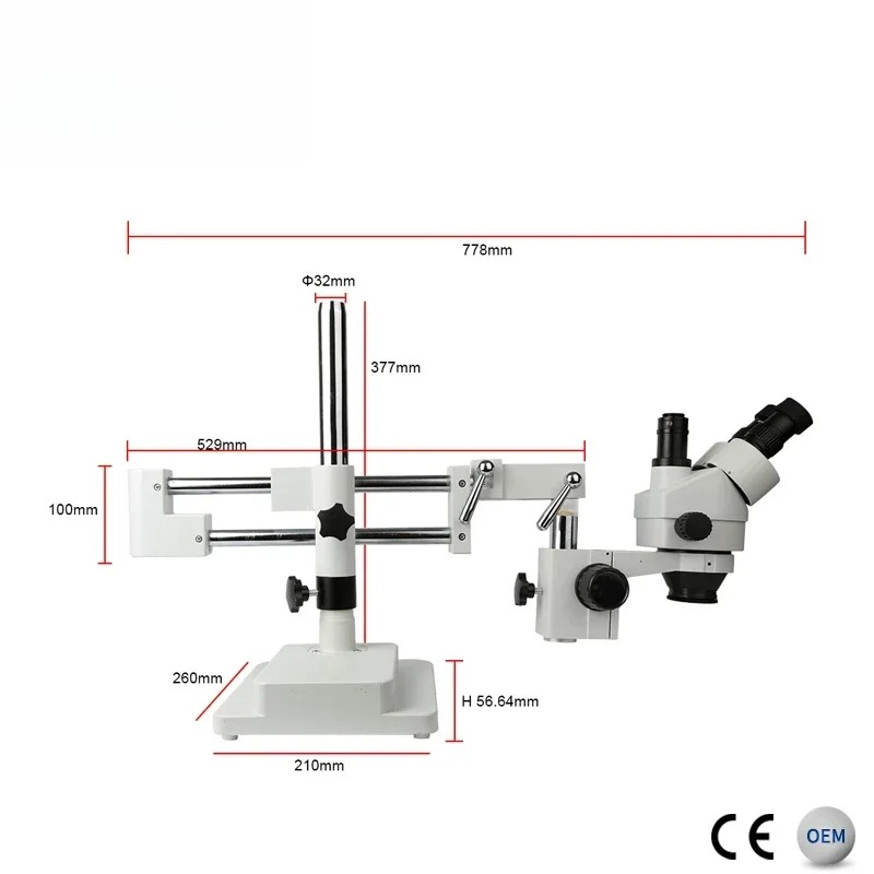 2026/카이시 7X-45X 줌 전자 수리 PCB 검사 - Trinocular Stereo Microscope 7X-45X 리뷰 및 가격