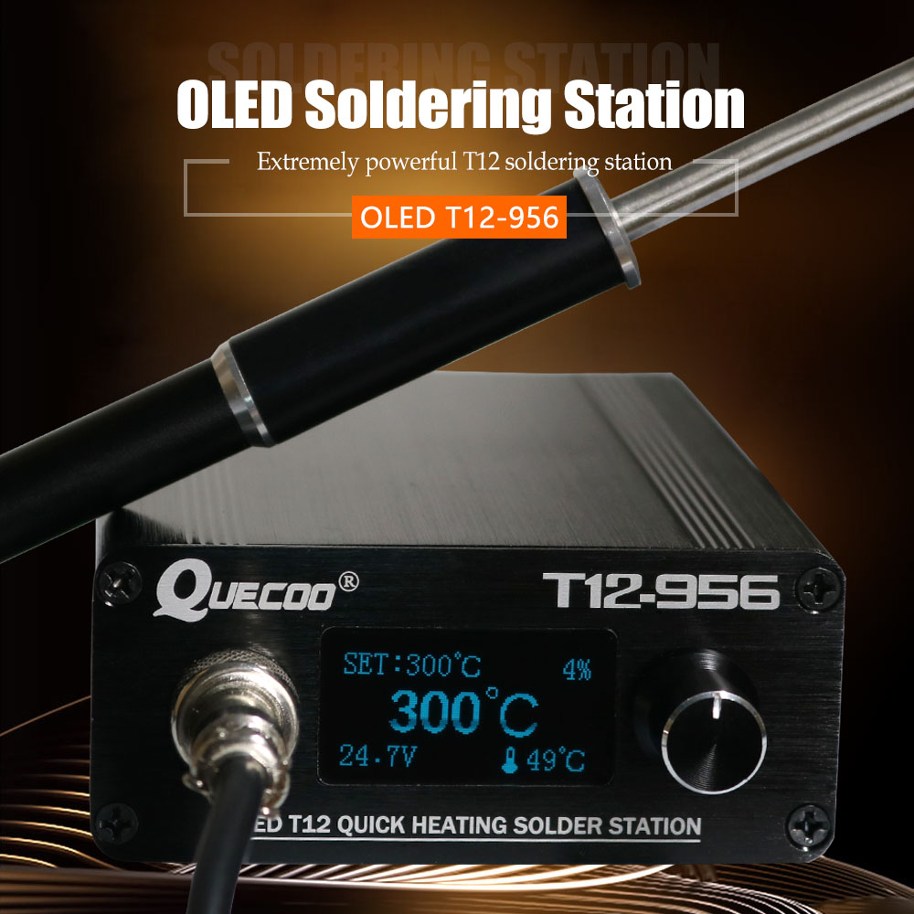 QUECOO T12-956 납땜 디지털 스테이션 전자  - T12 Soldering Station Oled 리뷰 및 가격