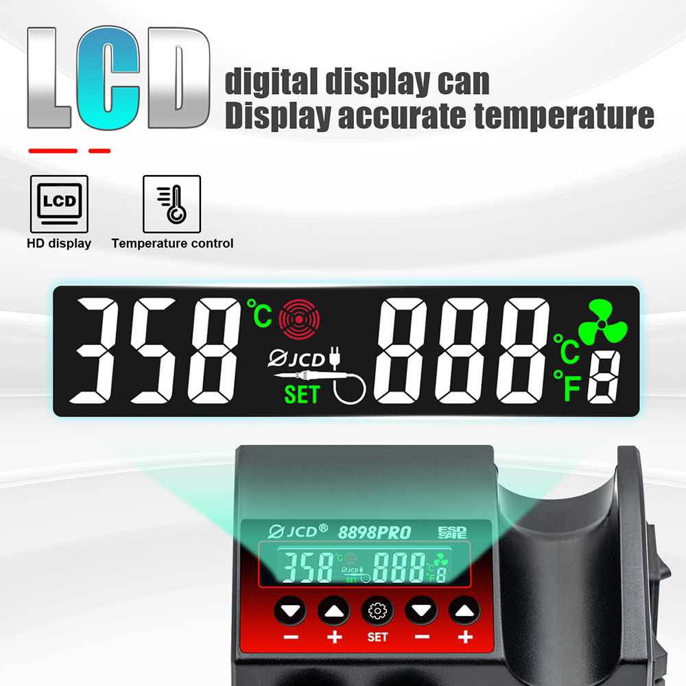 JCD 8898Pro 2 in 1 납땜 스테이션, LC - 2 In 1 Soldering Rework Station 750W 리뷰 및 가격